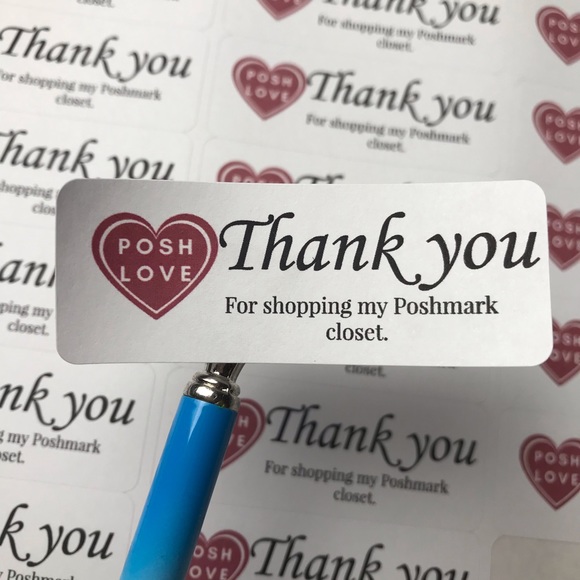 90 thank you for shopping my closet stickers - Picture 2 of 4